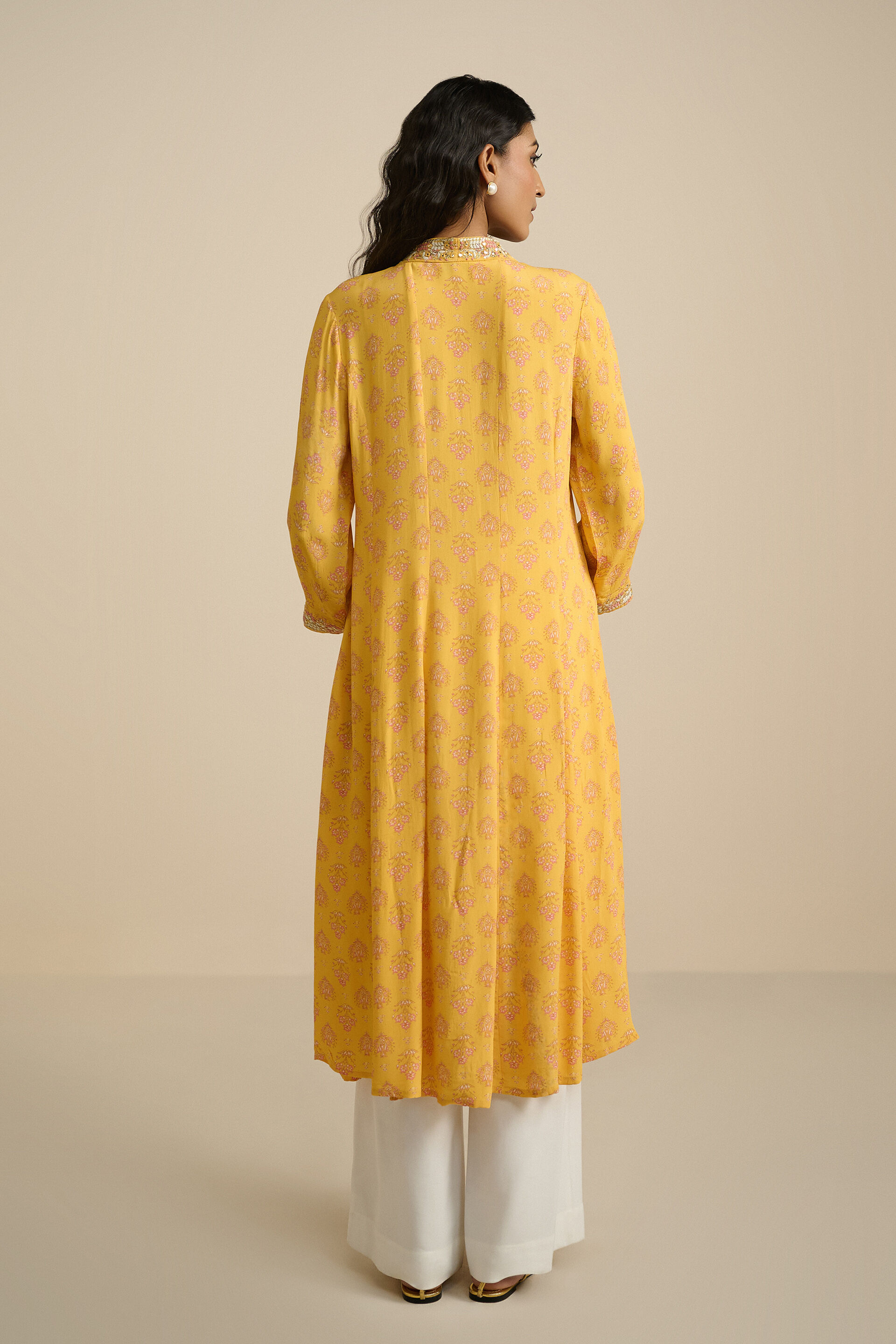 Mustard Masti Kurta, Mustard, image 5